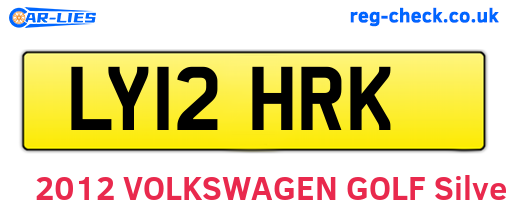 LY12HRK are the vehicle registration plates.