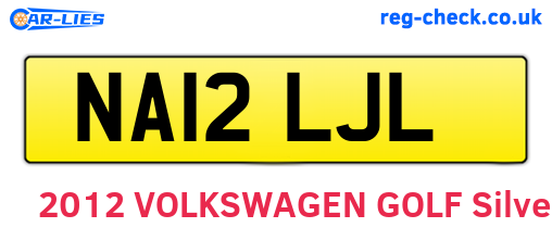 NA12LJL are the vehicle registration plates.