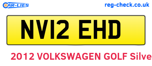 NV12EHD are the vehicle registration plates.