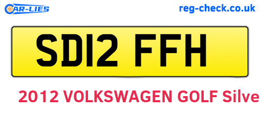 SD12FFH are the vehicle registration plates.