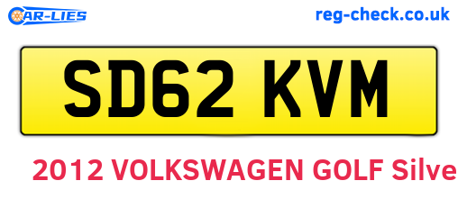 SD62KVM are the vehicle registration plates.