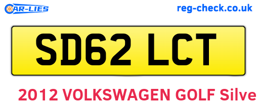 SD62LCT are the vehicle registration plates.