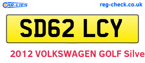 SD62LCY are the vehicle registration plates.