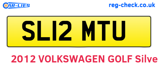 SL12MTU are the vehicle registration plates.