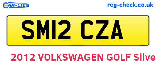 SM12CZA are the vehicle registration plates.