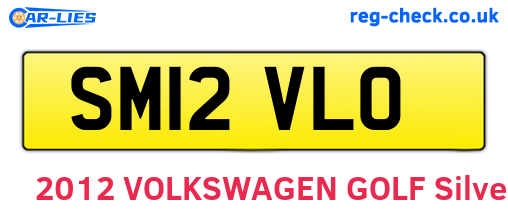 SM12VLO are the vehicle registration plates.
