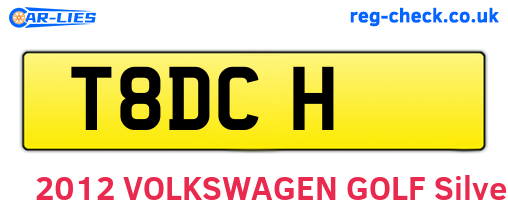 T8DCH are the vehicle registration plates.