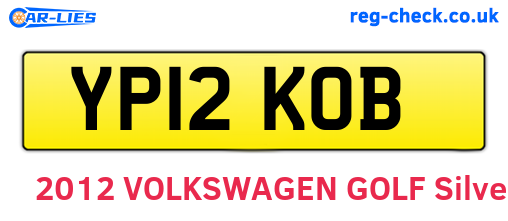 YP12KOB are the vehicle registration plates.
