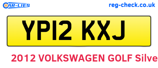 YP12KXJ are the vehicle registration plates.