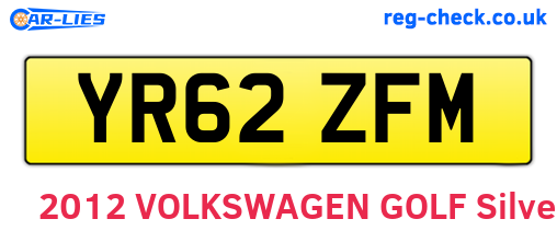YR62ZFM are the vehicle registration plates.