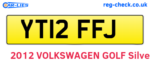 YT12FFJ are the vehicle registration plates.