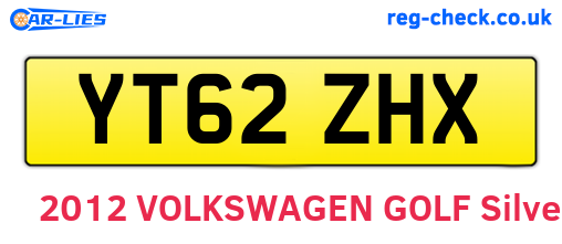 YT62ZHX are the vehicle registration plates.