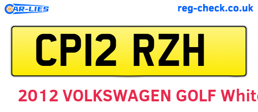 CP12RZH are the vehicle registration plates.