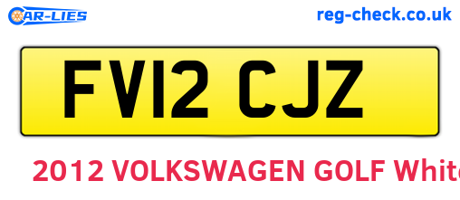 FV12CJZ are the vehicle registration plates.