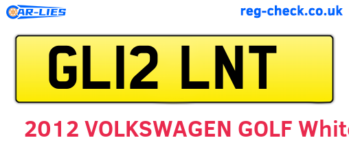 GL12LNT are the vehicle registration plates.