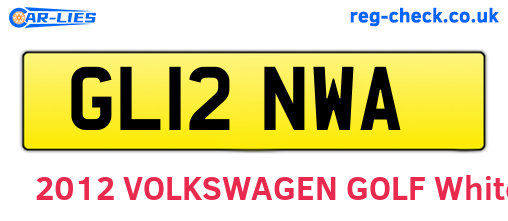 GL12NWA are the vehicle registration plates.