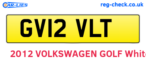 GV12VLT are the vehicle registration plates.