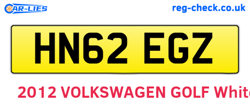 HN62EGZ are the vehicle registration plates.