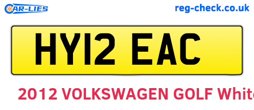 HY12EAC are the vehicle registration plates.