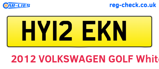 HY12EKN are the vehicle registration plates.