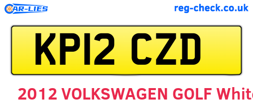 KP12CZD are the vehicle registration plates.