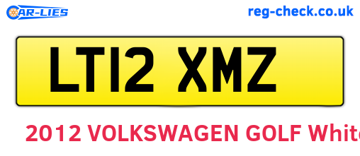 LT12XMZ are the vehicle registration plates.