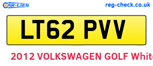 LT62PVV are the vehicle registration plates.