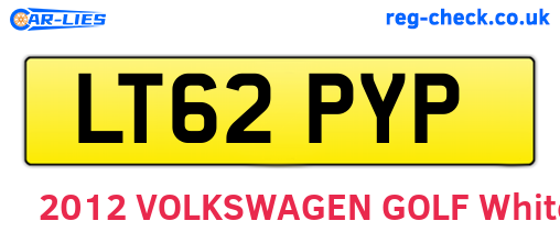 LT62PYP are the vehicle registration plates.