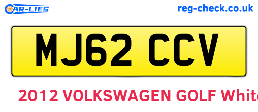 MJ62CCV are the vehicle registration plates.