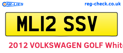 ML12SSV are the vehicle registration plates.