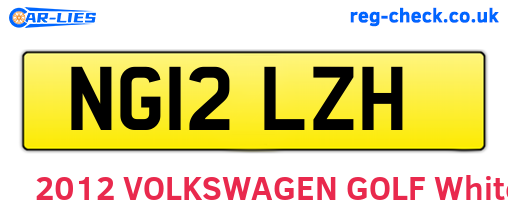 NG12LZH are the vehicle registration plates.
