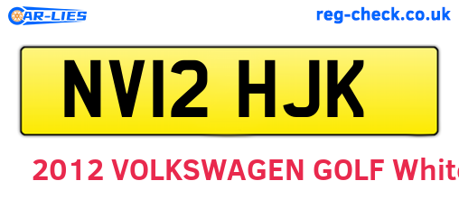 NV12HJK are the vehicle registration plates.