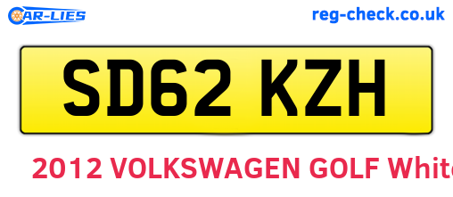 SD62KZH are the vehicle registration plates.