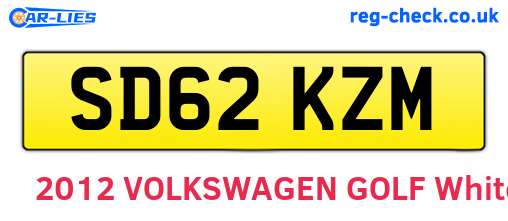 SD62KZM are the vehicle registration plates.