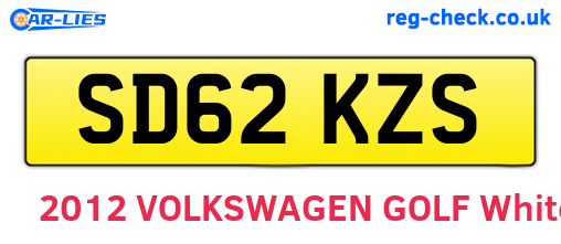 SD62KZS are the vehicle registration plates.