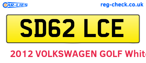 SD62LCE are the vehicle registration plates.