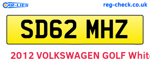 SD62MHZ are the vehicle registration plates.