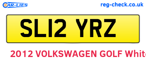 SL12YRZ are the vehicle registration plates.