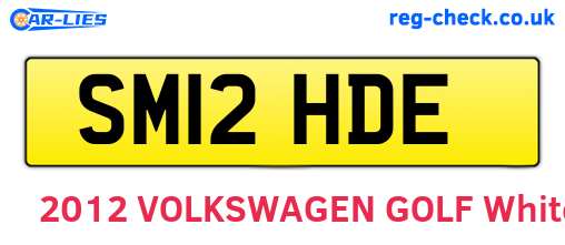 SM12HDE are the vehicle registration plates.