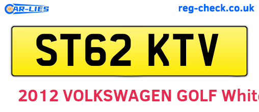 ST62KTV are the vehicle registration plates.