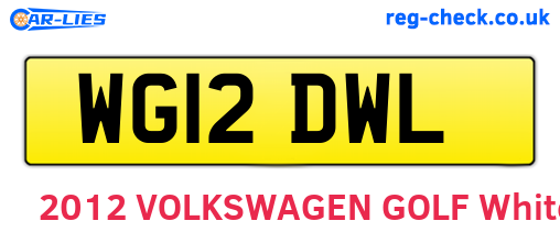WG12DWL are the vehicle registration plates.