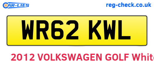 WR62KWL are the vehicle registration plates.
