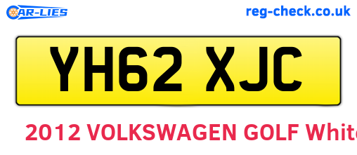 YH62XJC are the vehicle registration plates.