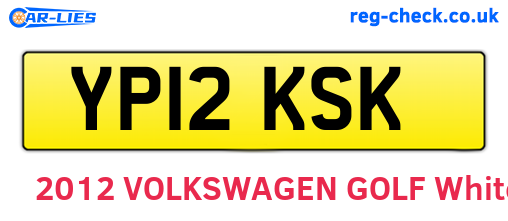 YP12KSK are the vehicle registration plates.
