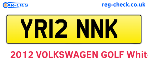YR12NNK are the vehicle registration plates.