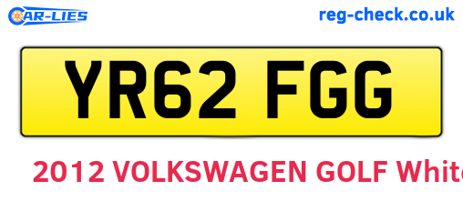 YR62FGG are the vehicle registration plates.