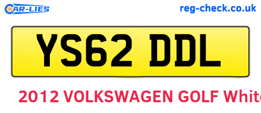 YS62DDL are the vehicle registration plates.
