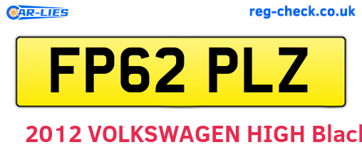 FP62PLZ are the vehicle registration plates.