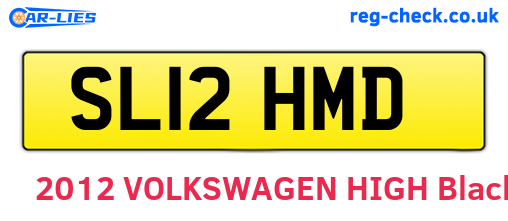 SL12HMD are the vehicle registration plates.