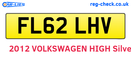 FL62LHV are the vehicle registration plates.